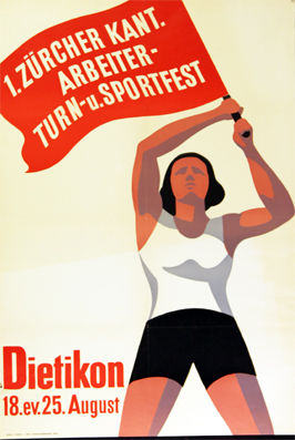 Plakat - 1. Zürcher Kant. Arbeiter- Turn- u. Sportfest