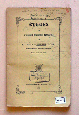 Etudes sur l’harmonie des formes terrestres