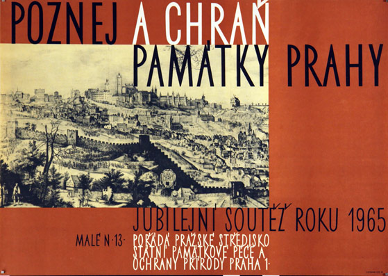 Plakat - Poznej a chran. Pamatky Prahy