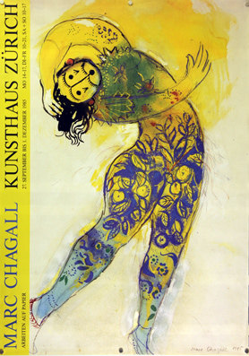 Plakat - Marc Chagall Kunsthaus Zürich