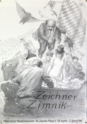 Plakat - Zeichner Zimnik-Münchner Stadtmuseum