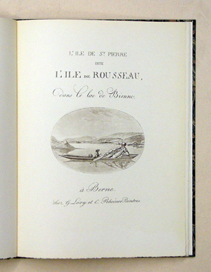 L’ île de St. Pierre dite l’île de Rousseau dans le lac de Bienne