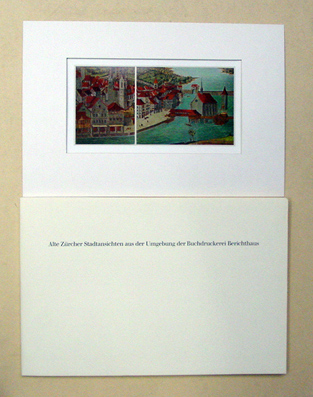 Alte Zürcher Stadtansichten aus der Umgebung der Buchdruckerei Berichthaus