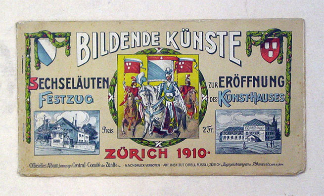 Bildende Künste - Sechseläuten-Festzug zur Eröffnung des Kunst-Hauses, Zürich 1910