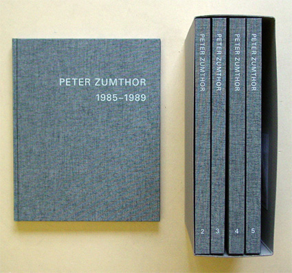 Peter Zumthor 1985 - 2013. Bauten und Projekte. (5 Bde. in Schuber)