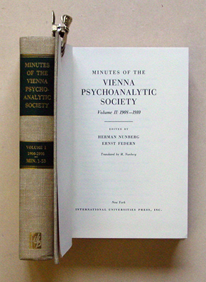 Minutes of the Vienna Psychoanalytic Society (2 Bde.)