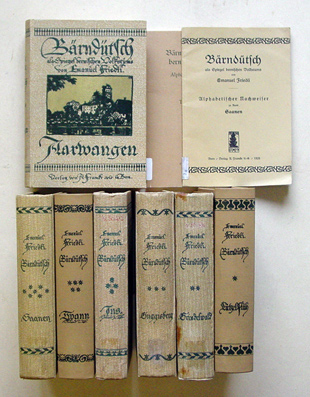 Bärndütsch als Spiegel bernischen Volkstums. [7 Bde. u. 2 Broschüren, komplett]