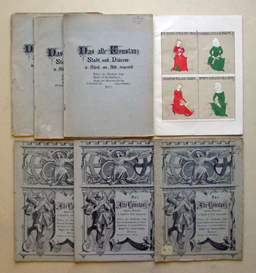 Das alte Constanz [ Konstanz ]. Stadt u. Diöcese in Schrift & Stift dargestellt. 1. Jg.: Hefte I-III; 2. Jg.: Hefte 1, 2/3, 4, 5. (Insgesamt 7 Hefte)