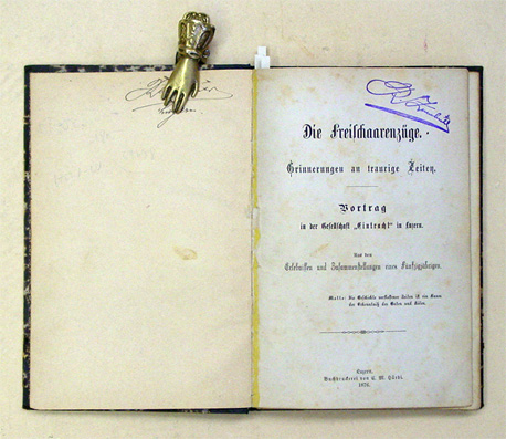 Die Freischaarenzüge [oder:] Erinnerungen an traurige Zeiten