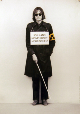 Plakat - «Ich kann keine Kunst mehr sehen»