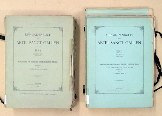 Urkundenbuch der Abtei Sanct Gallen [St. Gallen]. Herausgegeben von Historischen Verein des Kantons St. Gallen