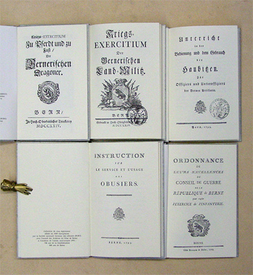[Sammlung von fünf Reglementen aus den Beständen des Berner Staatsarchivs zum Jubiläumsjahr 1991 (700 Jahre Eidgenossenschaft, 800 Jahre Bern)]