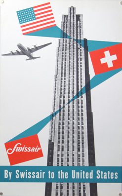 Plakat - Swissair / By Swissair to the United States