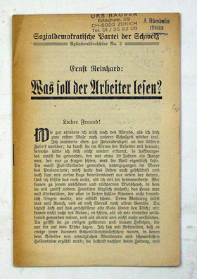 Was soll der Arbeiter lesen?