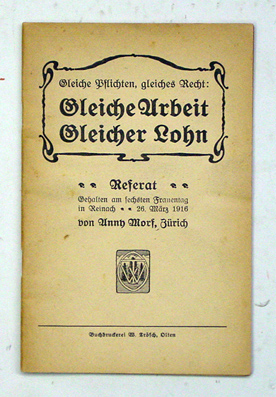 Gleiche Pflichten, gleiches Recht: Gleiche Arbeit, gleicher Lohn