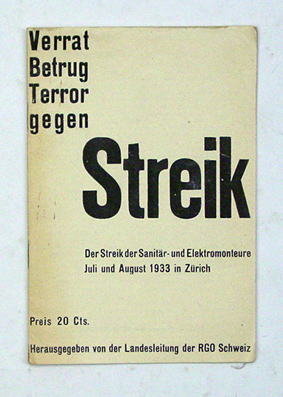 Verrat, Betrug, Terror gegen Streik