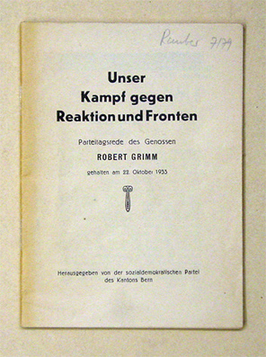 Unser Kampf gegen Reaktion und Fronten