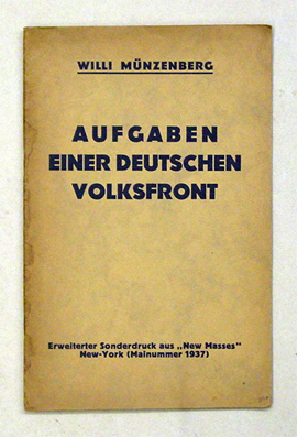 Aufgaben einer deutschen Volksfront