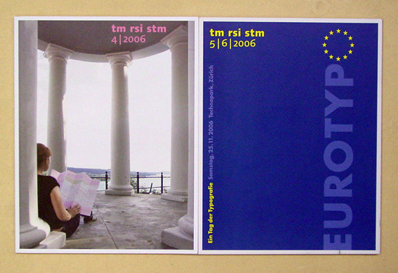 Typografische [Typographische] Monatsblätter TM - Revue suisse de l‘imprimerie RSI - Swiss Typographic Magazine