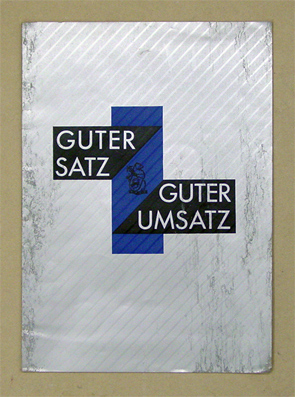 Guter Satz - guter Umsatz