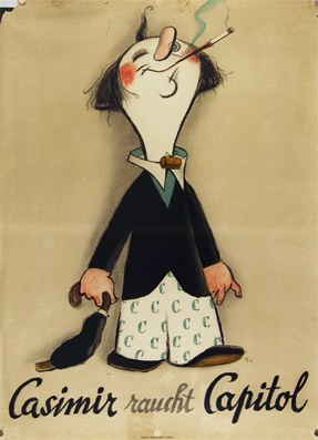 Plakat - Casimir raucht Capitol