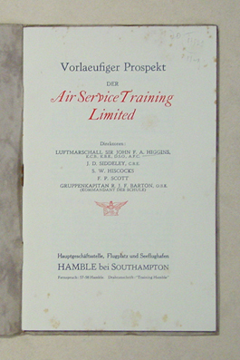 Vorläufiger Prospekt der Air Service Training Limited