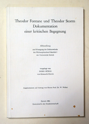 Theodor Fontane und Theodor Storm