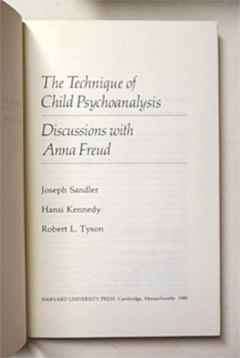 The Technique of Child Psychoanalysis