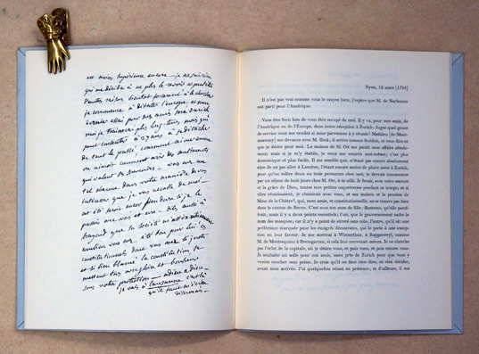 Lettres de Germaine de Stael à Henri Meister