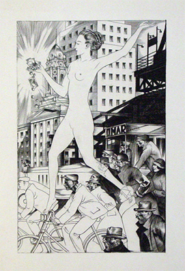 New York [Der Geiste des Geldes schwebt über allem.]