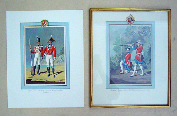 Schweizer Soldaten aus der Zeit von 1702 bis 1822