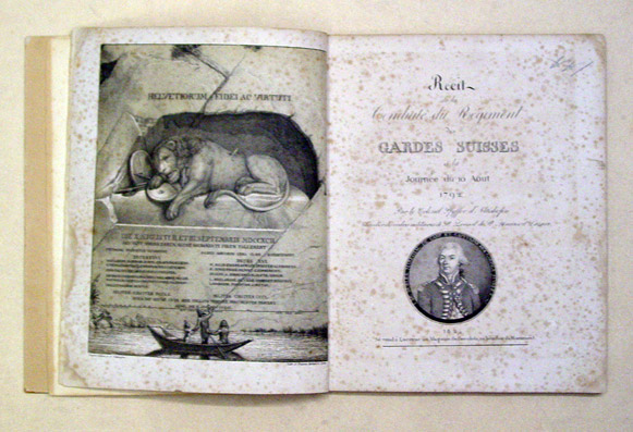 Récit de la conduite du régiment des gardes suisses