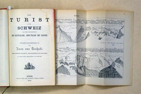 Der Turist in der Schweiz und den Grenzrayons