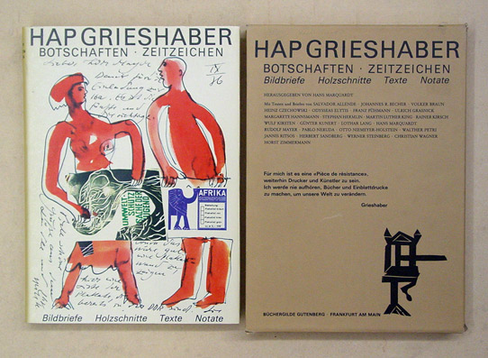 HAP Grieshaber Botschaften, Zeitzeichen - Bildbriefe, Holzschnitte, Texte, Notate