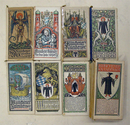 Münchener Kalender 1895 - 1931 u. 1934 (38 Bde.)