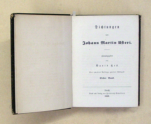 Dichtungen von Johann Martin Usteri