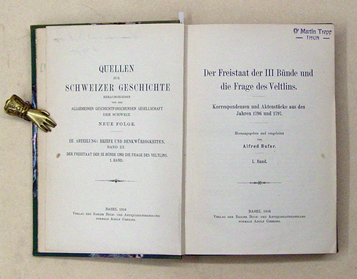 Der Freistaat der III Bünde und die Frage des Veltlins