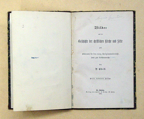 Bilder aus der Geschichte der christlichen Kirche und Sitte zum Gebrauch für den evang. Religionsunterricht sowie zum Selbstunterricht