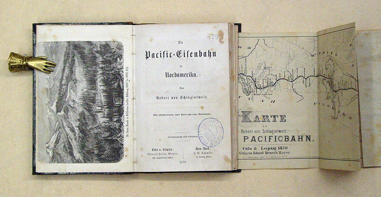 Die Pacific-Eisenbahn in Nordamerika.