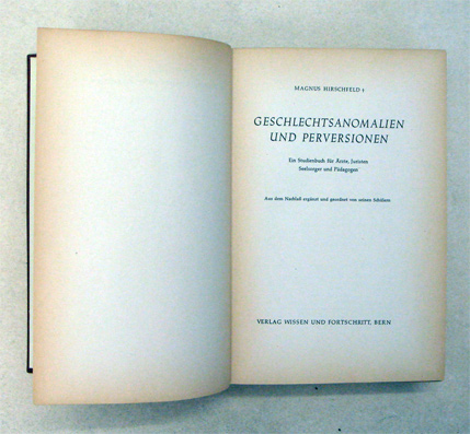 Geschlechtsanomalien und Perversionen
