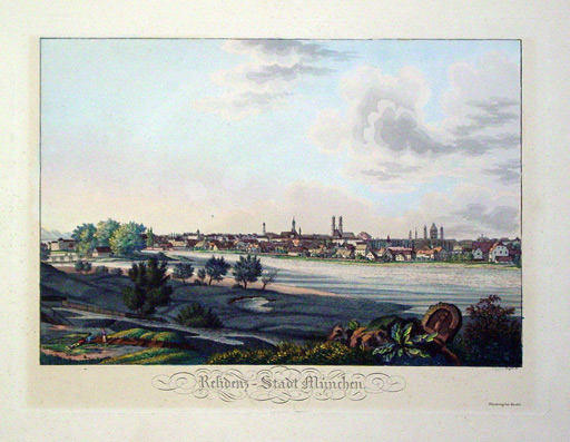 Residenz-Stadt München [Ansicht über die Isar]