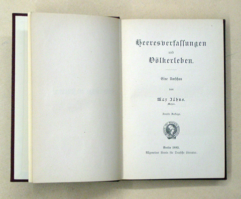 Heeresverfassung und Völkerleben