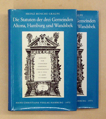 Die Statuten der drei Gemeinden Altona, Hamburg und Wandsbek