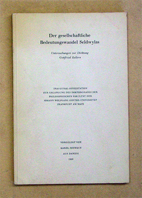 Der gesellschaftliche Bedeutungswandel Seldwylas