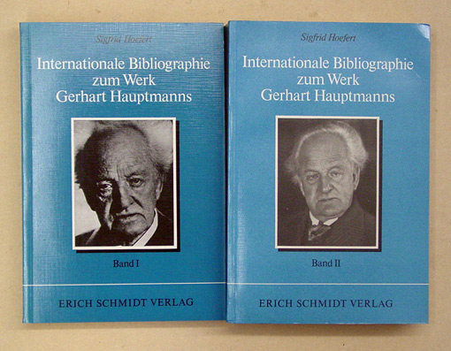 Internationale Bibliographie zum Werk Gerhart Hauptmanns