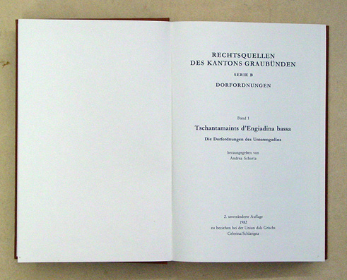 Die Rechtsquellen des Kantons Graubünden