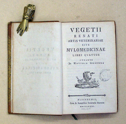 Vegetii Renati Artis veterinariae sive mulomedicinae libri quatuor
