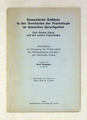 Romantische Einflüsse in der Geschichte der Psychologie im deutschen Sprachgebiet