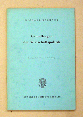 Grundfragen der Wirtschaftspolitik