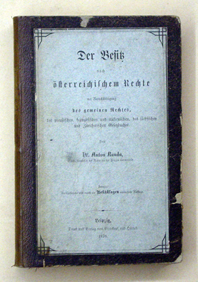 Der Besitz nach österreichischem Rechte